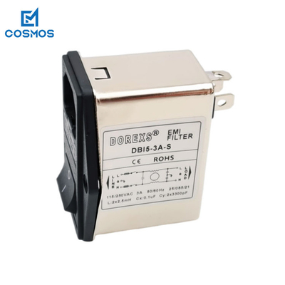 250VAC Slot Machine Accessories Filter Power Switch Plug With Socket